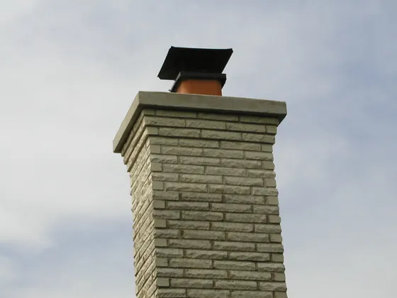 Black chimney cover